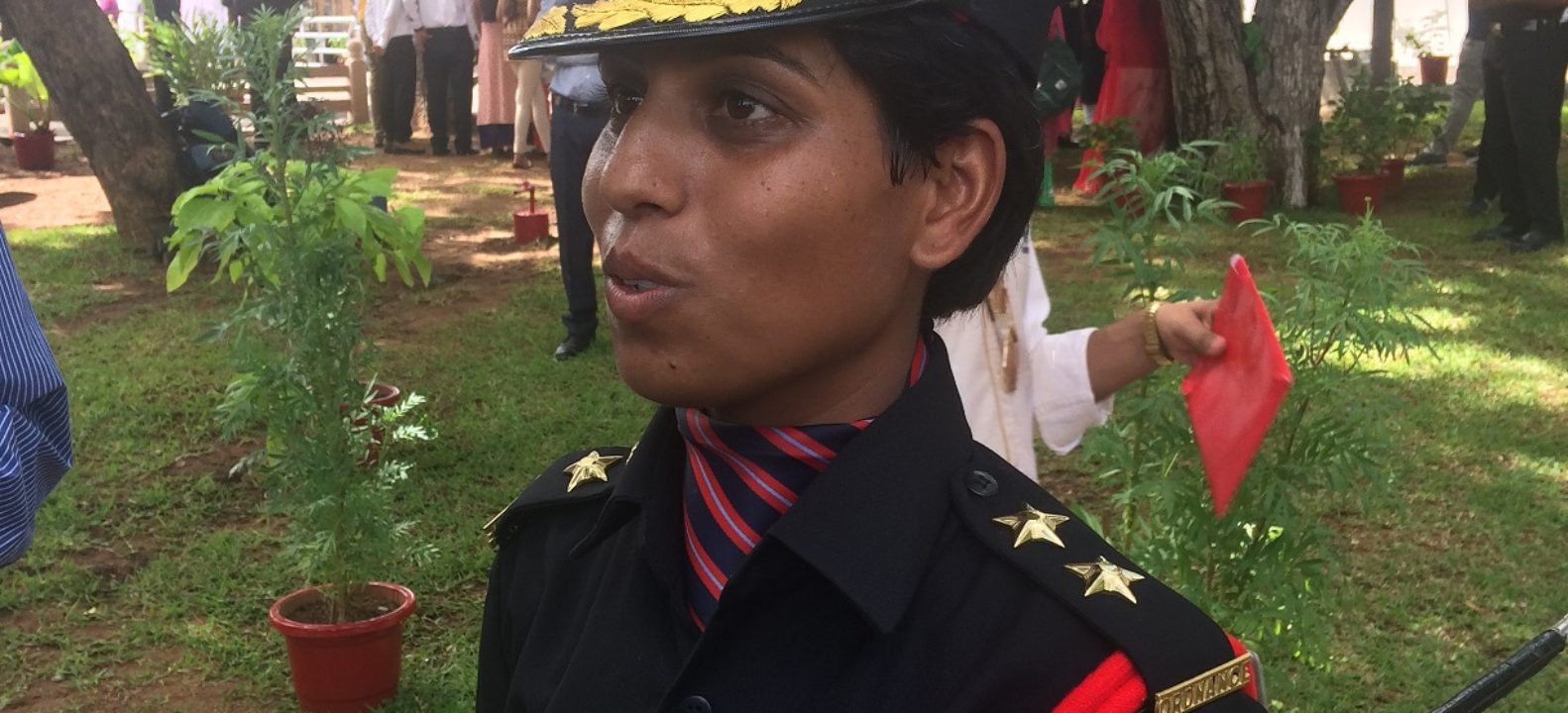 Lieutenant Nidhi Mishra who passed out from Officers Training Academy on last Saturday